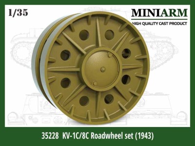Miniarm 35228 КВ-1С/8С Узкие опорные катки ранние (Обр. 43г) 1/35