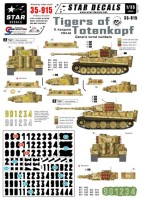 Star Decals STAR35915 Generic turret numbers for Early and Late Pz.Kpfw.VI Tiger I. 9. Kompanie in 1943-45.Komp. 1943-45 1/35