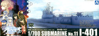 Aoshima 012437 Arpeggio of Blue Steel -Ars Nova- the Movie DC Submarine I-401 1:700