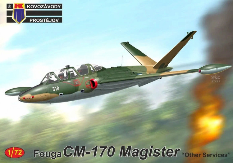 Kovozavody Prostejov 72244 Fouga CM-170 Magister (3x camo) 1/72