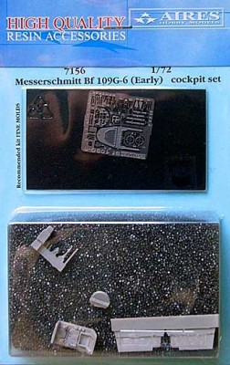 Aires 7156 BF 109G-6 cockpit set 1/72