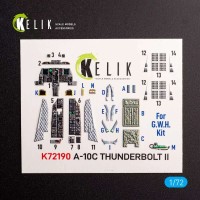 Reskit K72190 A-10C Thunderbolt II - interior 3D (GWH) 1/72
