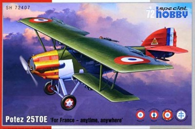 Special Hobby SH72407 1/72 Potez 25 TOE 'For France' (4x camo)