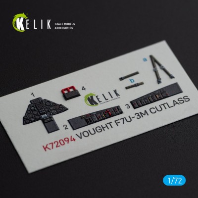 Reskit K72094 Vought F7U-3M Cutlass - int. 3D decals (FUJI) 1/72