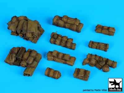 Black Dog T35142 Tentage+bedrolls N°2 accessories set 1/35