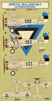 Kora Model CSD7280 Br.Bulldog Mk.II Estonia Conv.set&amp;decal (AIR) 1/72