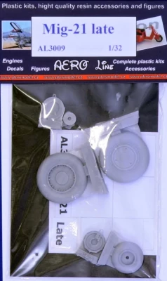 Plusmodel AL3009 MiG-21 late - wheels 1/32