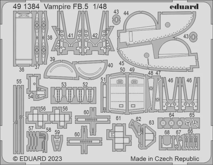 Eduard 491384 SET Vampire FB.5 (AIRF) 1/48