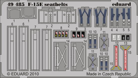 Eduard 49485 F-15E seatbelts ACA