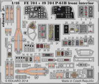 Eduard FE704 1/48 Цветное фототравление для P-61B front interior S. A.