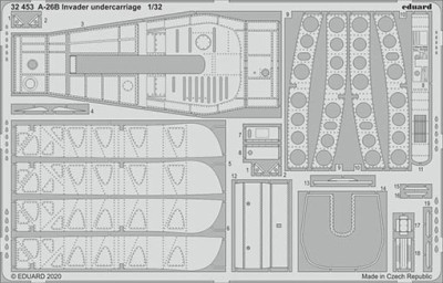 Eduard 32453 SET A-26B Invader undercarriage (HOBBYB)