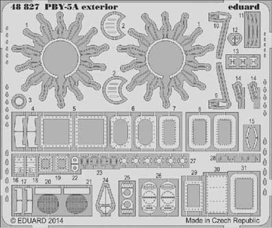 Eduard 48827 1/48 Фототравление PBY-5A exterior