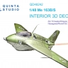 Quinta studio QD48242 Me 163B/S (Dragon) 3D Декаль интерьера кабины 1/48