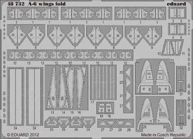 Eduard 48732 1/48 Фототравление A-6 wing fold