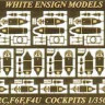 White Ensign Models PE 35057 COCKPIT INTERIORS for TBF, SB2C, F6F and F4U 1/350