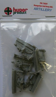 Hunor Product F72029 Hungarian 2nd Army Part XIII (5 fig. Artill.) 1/72