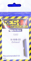 Res-Im 7262 Ilyushin IL-10/B-33 exhausts 1/72