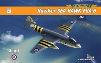 Miniwing Plastic MINI347 Hawker SEA HAWK FGA.6 2 plastic kits, 3 decals versions, BOXED 1/144