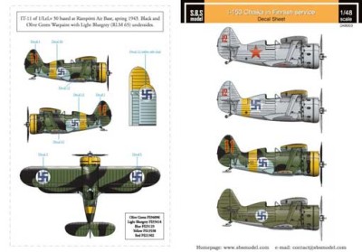 Sbs Model D48003 Polikarpov I-153 Finnish Air Force WW II 1/48