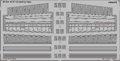 Eduard 48920 Ki-61-Id landing flaps 1/48