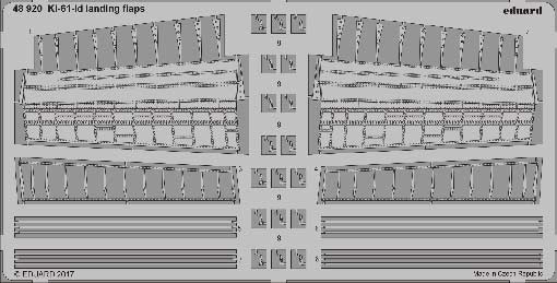 Eduard 48920 Ki-61-Id landing flaps 1/48