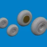 Eduard 672380 BRASSIN B-24H wheels (AIRF) 1/72