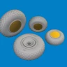 Eduard 672380 BRASSIN B-24H wheels (AIRF) 1/72