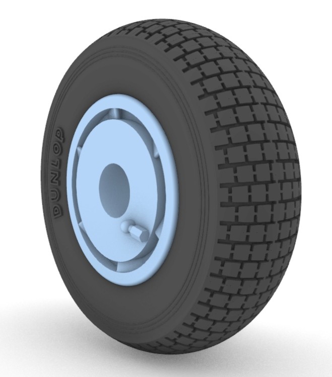 Aims AIMS32P049 de Havilland DH-100 Vampire Mk.3/Mk.5 'Block Tread' wheel set 1/32