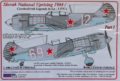 AML AMLC72016 Декали La-5FN Czechoslovak Legends (1944) 1/72