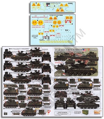 Echelon FD D356263 3/5 CAV M551 Sheridans &amp; APC M113s in Vietnam 1/35