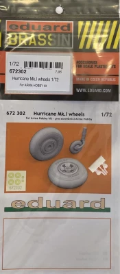 Eduard 672302 BRASSIN Hurricane Mk.I wheels (ARMA H.) 1/72
