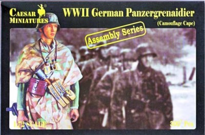 Caesar Miniatures H7717 German Panzergrenaidier (Camouflage Cape)