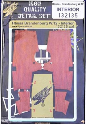 HGW 132135 Hansa-Brandenburg W.12 - interior detail set 1/32