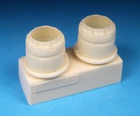 Barracuda Studios BCR72210 BAC/EE Lightning F.2A/F.6 Exhaust Cans - (designed to be used with Airfix kits) 1/72