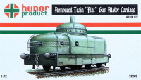 Hunor Product 72209 Armoured Train FLAT Gun Motor Carriage (w/PE) 1/72