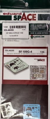 Eduard 3DL48205 Bf 109G-4 SPACE (EDU) 1/48