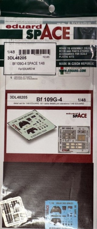 Eduard 3DL48205 Bf 109G-4 SPACE (EDU) 1/48