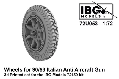IBG Models U7253 Wheels for 90/53 Italian AA Gun 1/72