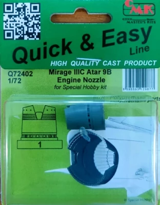CMK Q72402 Mirage IIIC Atar 9B Engine Nozzle (SP.HOBBY) 1/72