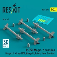 Reskit 32375 R.550 'Magic-2' missiles (4 pcs.) 1/32