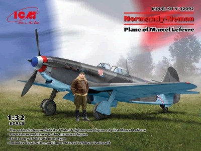 ICM 32092 Normandy-Neman (Yak-9T &amp; Marcel Lefevre fig.) 1/32