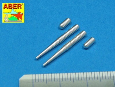 Aber A48022 Set of two barrels for Hispano 20mm machine cannons for British fighter Supermarine Spitfire 1/48