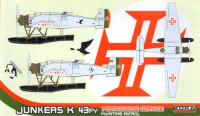 Kora Model 72193 Junkers K 43FY Floats (Portuguese Service) 1/72