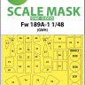 Art Scale 200-M48022 Focke-Wulf Fw-189A-1/Fw-189A-2 Kabuki wheels and canopy frame paint masks (outside only) 1/48