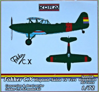 Kora Model C7257 Fokker C.X HS Engine Conv.Set (Spanish Rep.) 1/72