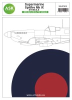 Art Scale 200-D72011 Supermarine Spitfire Mk.IX Stencils 1/72