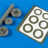 Aires 4592 T-28 Trojan wheels & paint masks 1/48