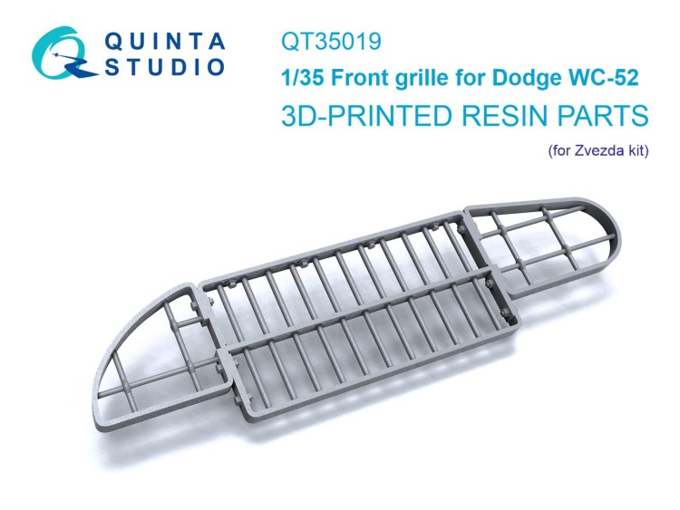 Quinta studio QT35019 Передняя решетка для Dodge WC-52 (Звезда) 1/35