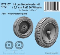 CMK B72107 15cm Nebelwerfer 41 / 3,7cm PaK 36 wheels 1/72