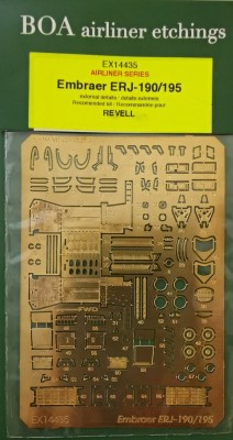 BOA Decals E14435 Embraer ERJ-190/195 exterior PE set (REV) 1/144